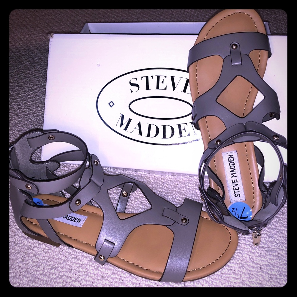 Steve Madden Canelo Sandals - New Size 7.5 Grey